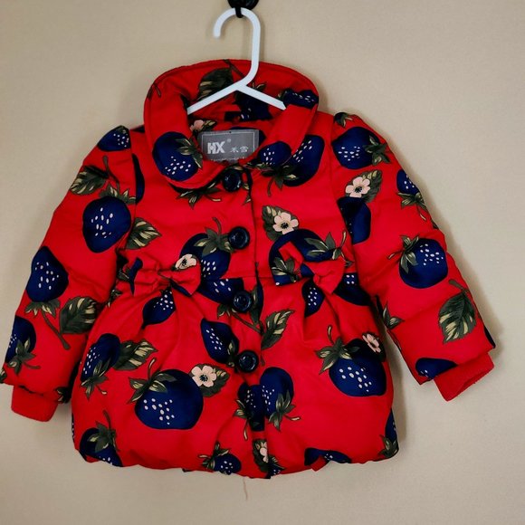Red and Blue Puffers Jacket. Size: 12 to 18 months. - Picture 1 of 3
